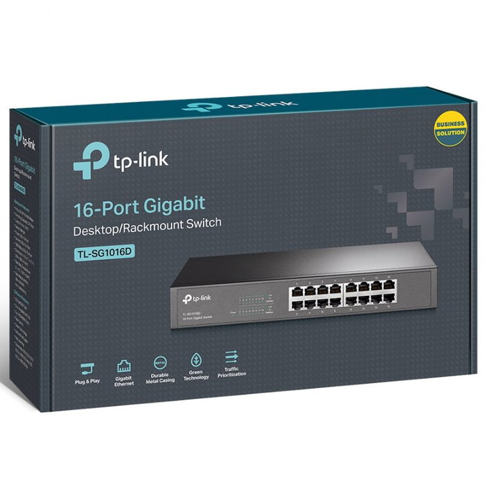 TP-Link TL-SG1016D Switch Gigabit de 16 Puertos RJ-45 TP-Link TL-SG1016D Switch Gigabit de 16 Puertos RJ-45